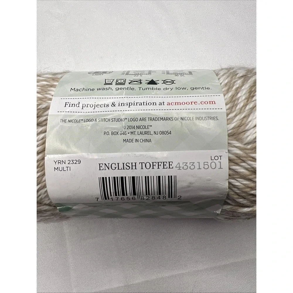 Stitch Studio by Nicole, Storybook Fanfare, Yarn, 4.9 OZ English Toffee 4331501